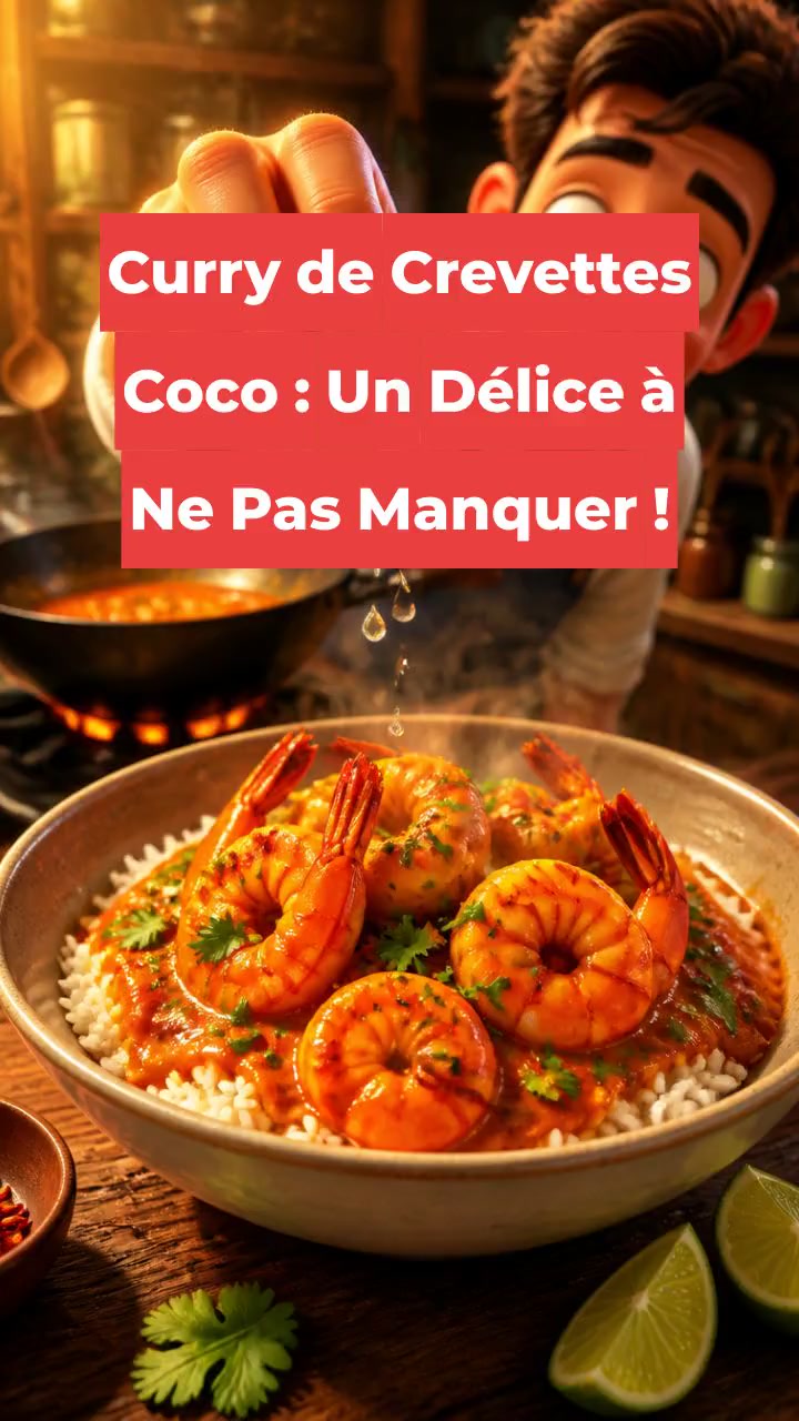 Curry de Crevettes Coco : Un Délice à Ne Pas Manquer !