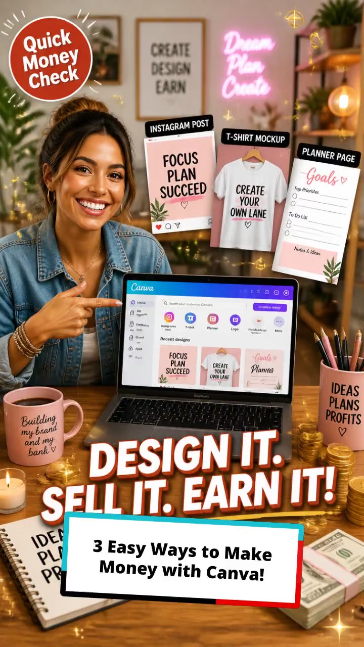 3 Easy Ways to Make Money with Canva!