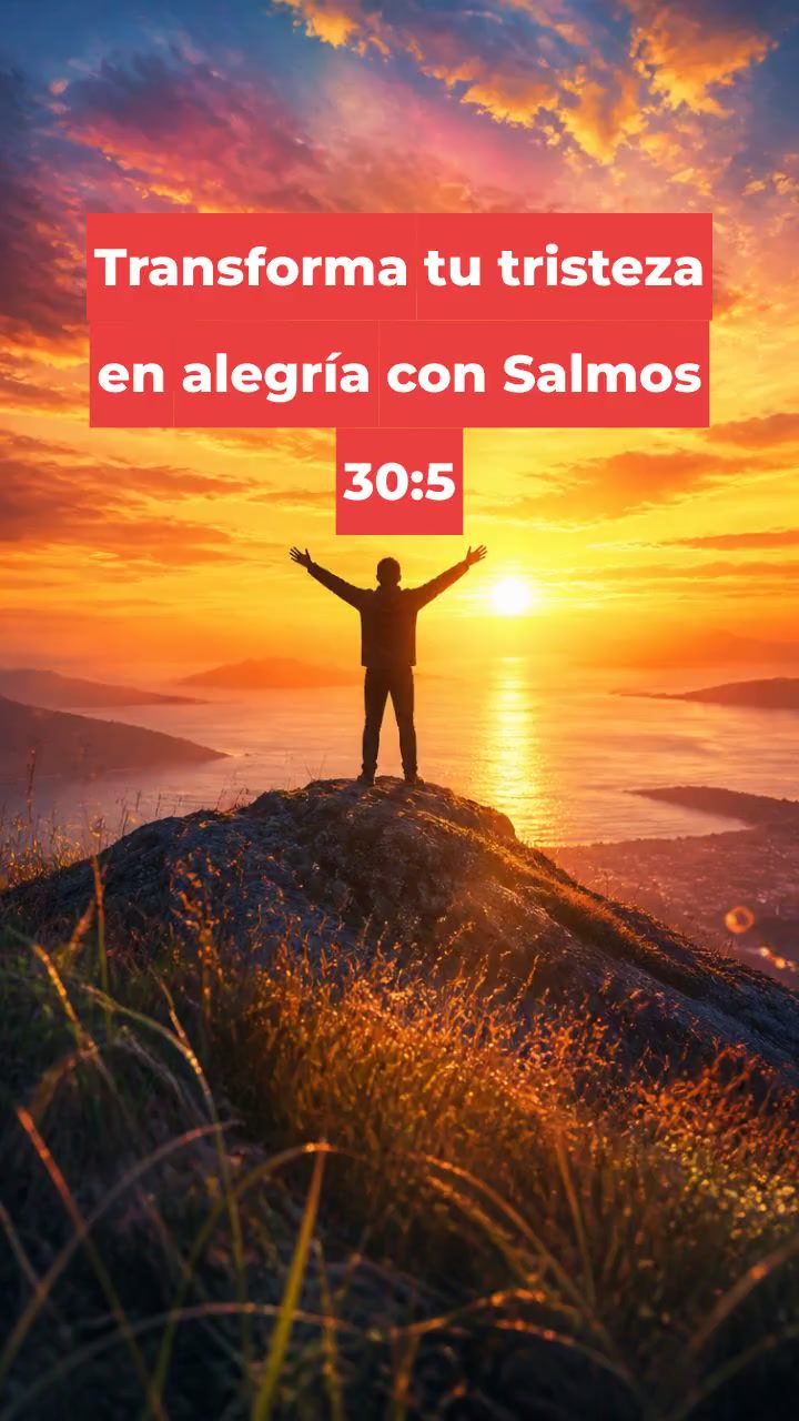 Transforma tu tristeza en alegría con Salmos 30:5