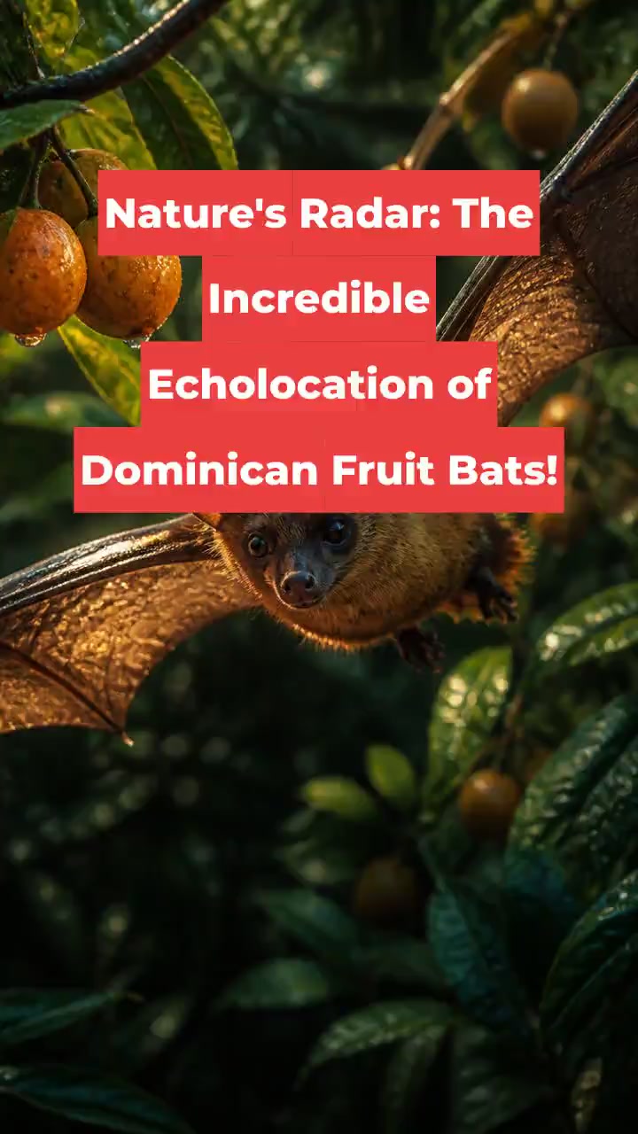 Nature's Radar: The Incredible Echolocation of Dominican Fruit Bats!