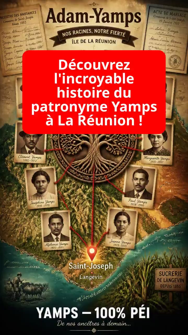 Découvrez l'incroyable histoire du patronyme Yamps à La Réunion !