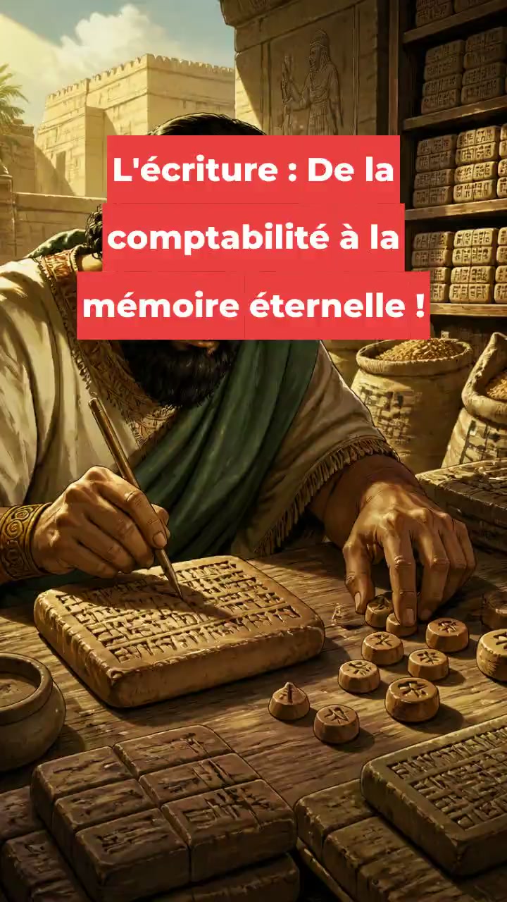 L'écriture : De la comptabilité à la mémoire éternelle !