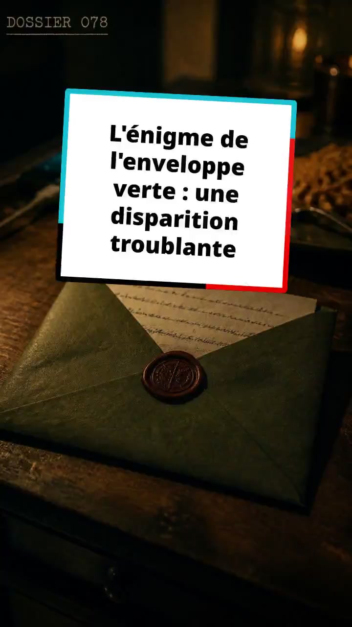L'énigme de l'enveloppe verte : une disparition troublante