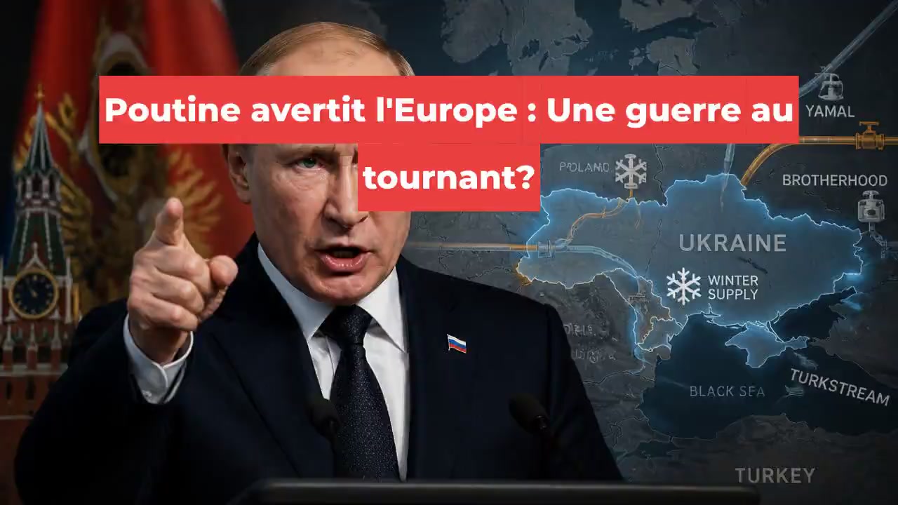 Poutine avertit l'Europe : Une guerre au tournant?
