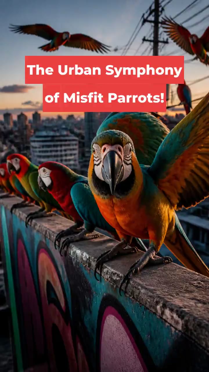 The Urban Symphony of Misfit Parrots!