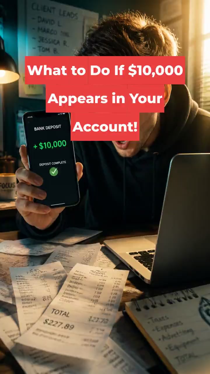 What to Do If $10,000 Appears in Your Account!