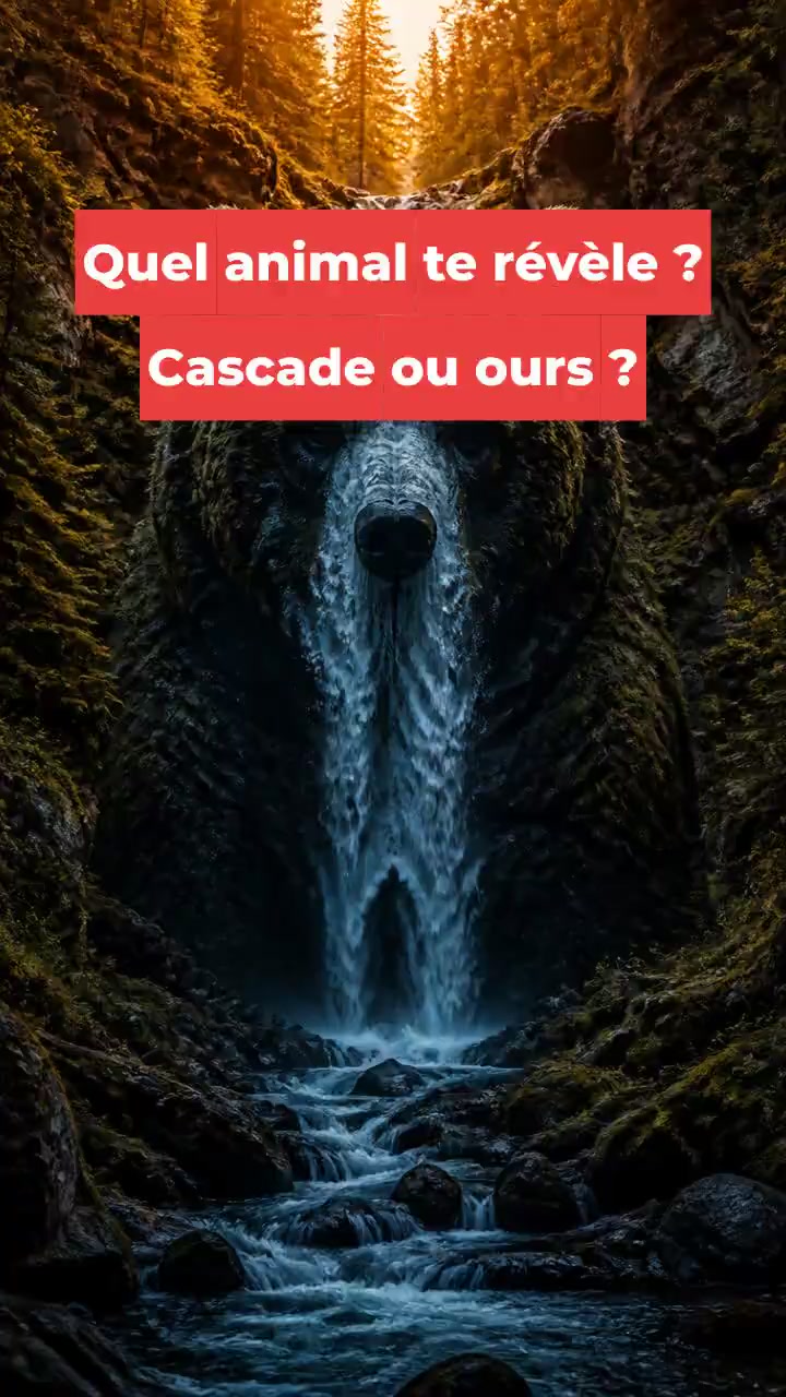 Quel animal te révèle ? Cascade ou ours ?