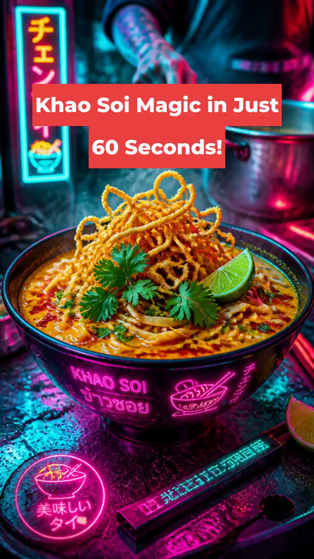 Khao Soi Magic in Just 60 Seconds!