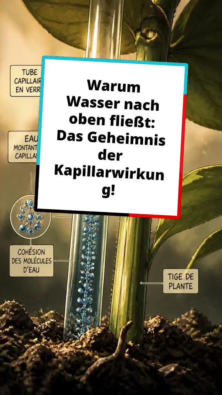 Warum Wasser nach oben fließt: Das Geheimnis der Kapillarwirkung!