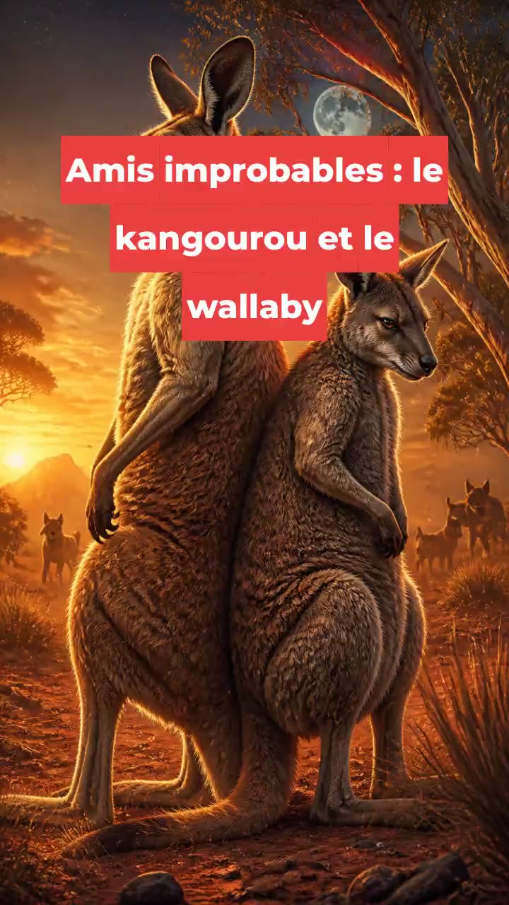 Amis improbables : le kangourou et le wallaby