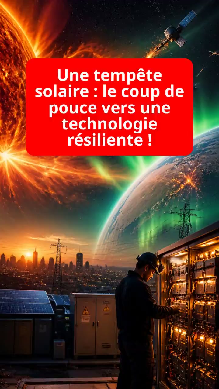 Une tempête solaire : le coup de pouce vers une technologie résiliente !