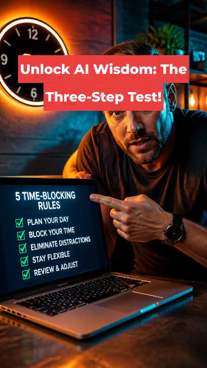 Unlock AI Wisdom: The Three-Step Test!