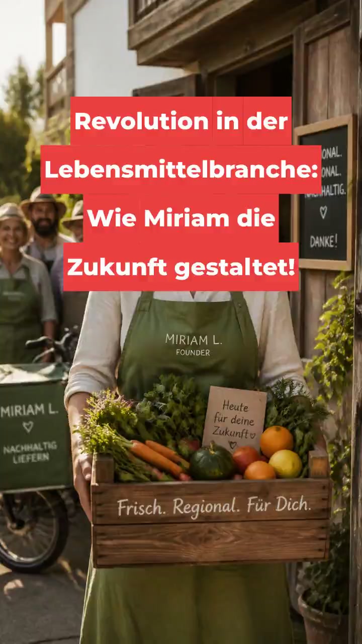 Revolution in der Lebensmittelbranche: Wie Miriam die Zukunft gestaltet!
