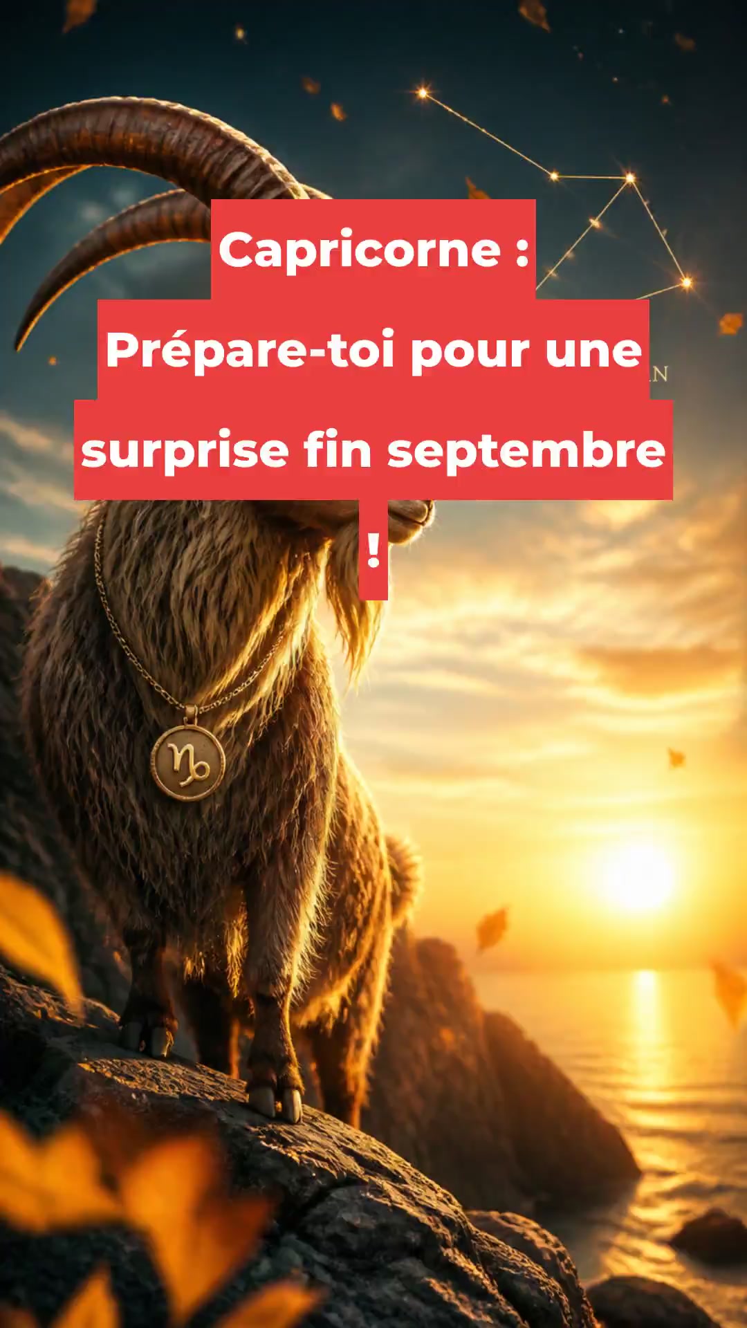Capricorne : Prépare-toi pour une surprise fin septembre !