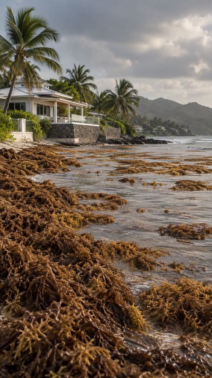 Sargasses : un cauchemar pour l'immobilier antillais !