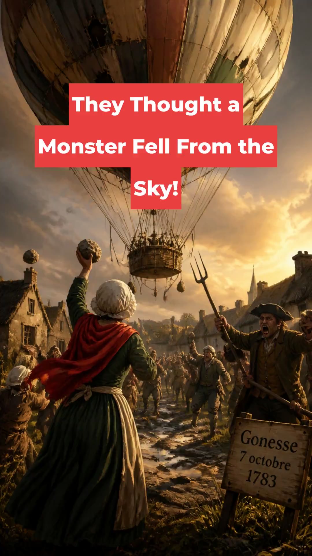 When Villagers Attacked the First Balloon!