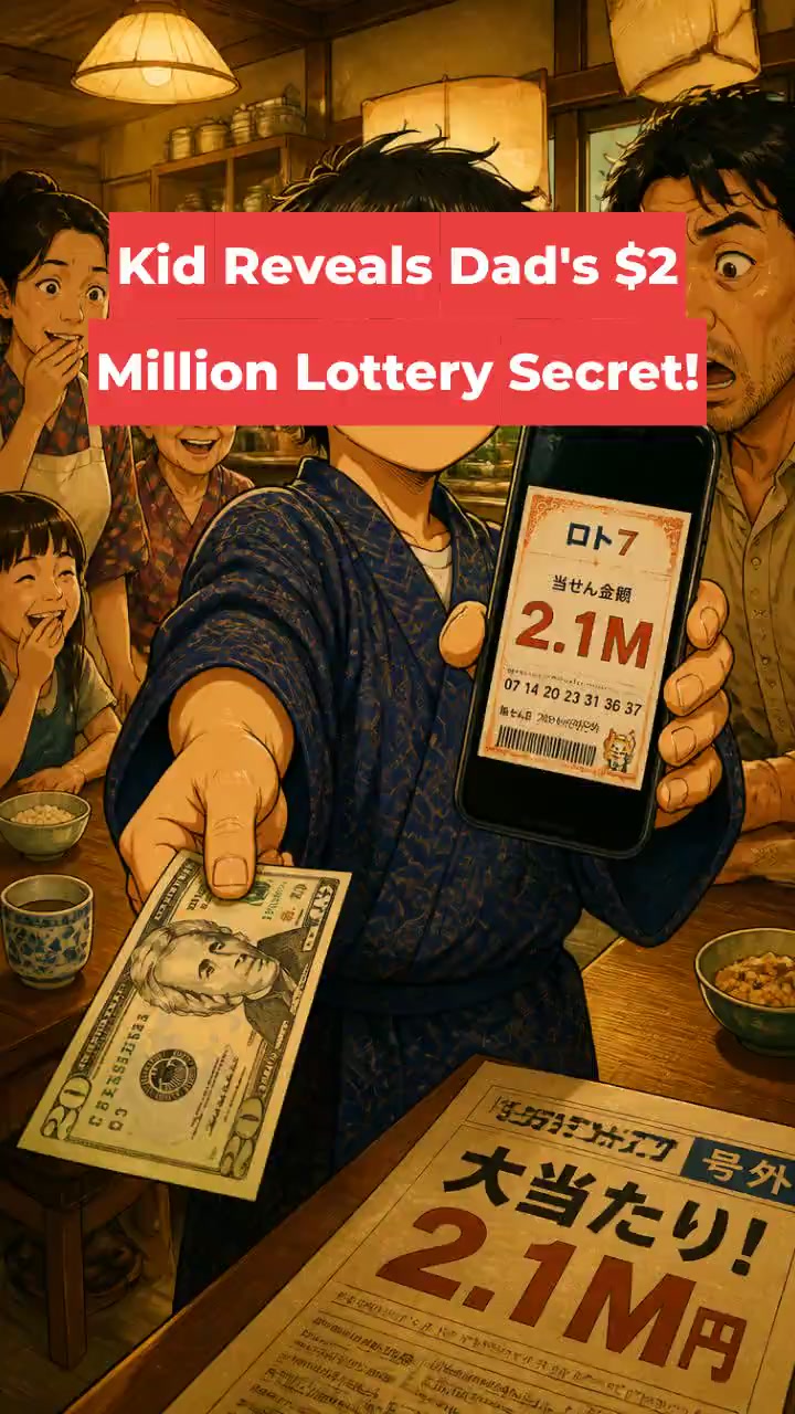 Kid Reveals Dad's $2 Million Lottery Secret!