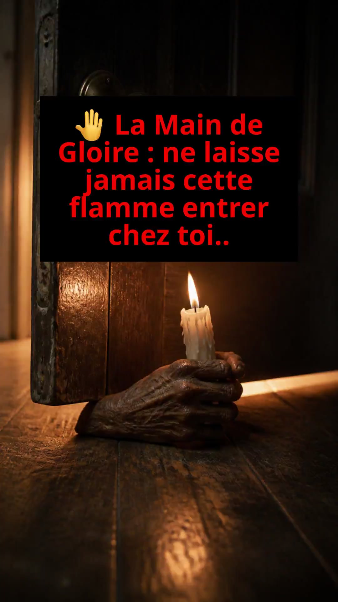 La Main de Gloire : Un Artefact Terrifiant !