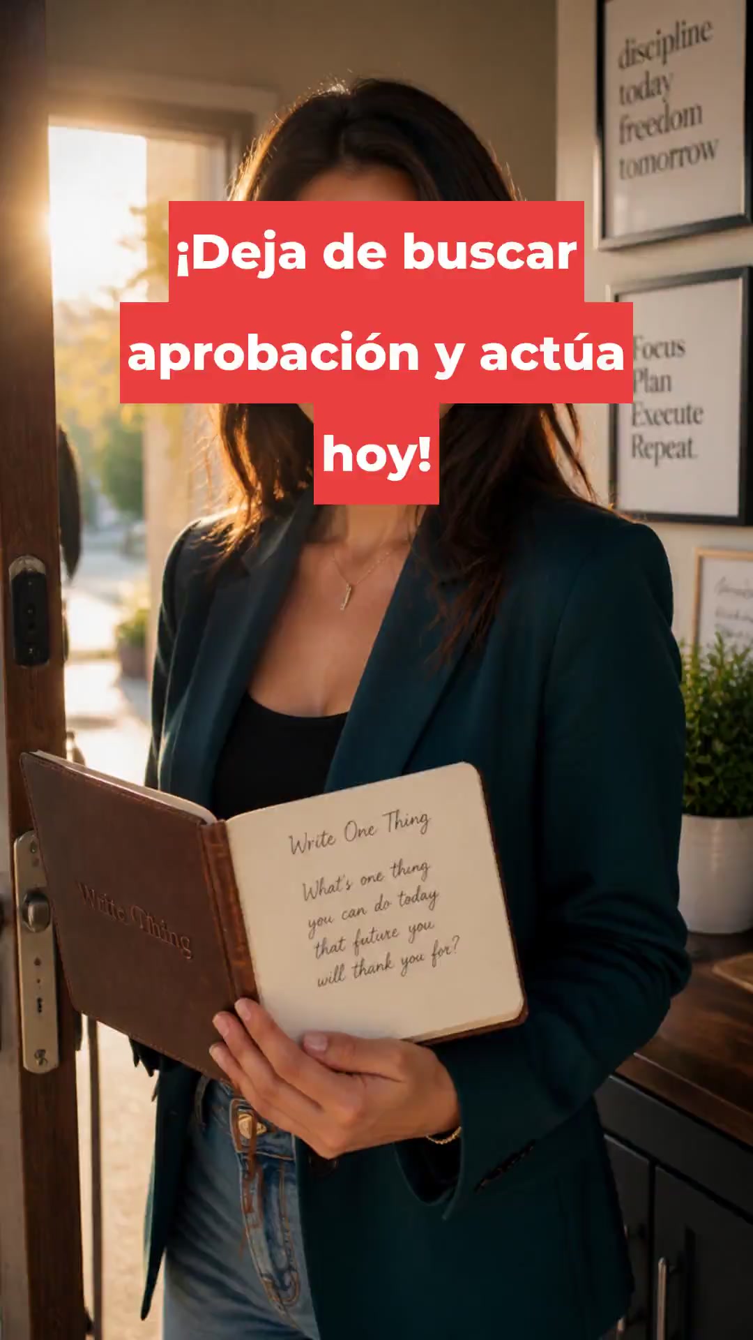 ¡Deja de buscar aprobación y actúa hoy!