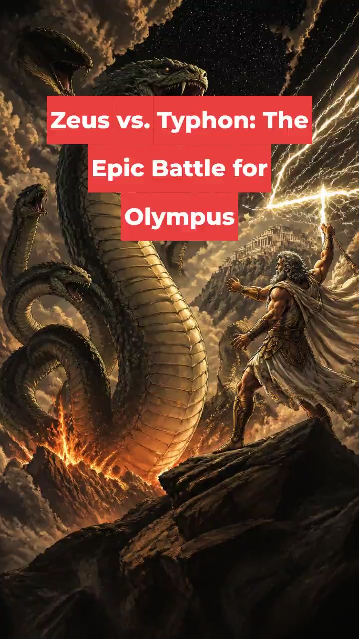 Zeus vs. Typhon: The Epic Battle for Olympus
