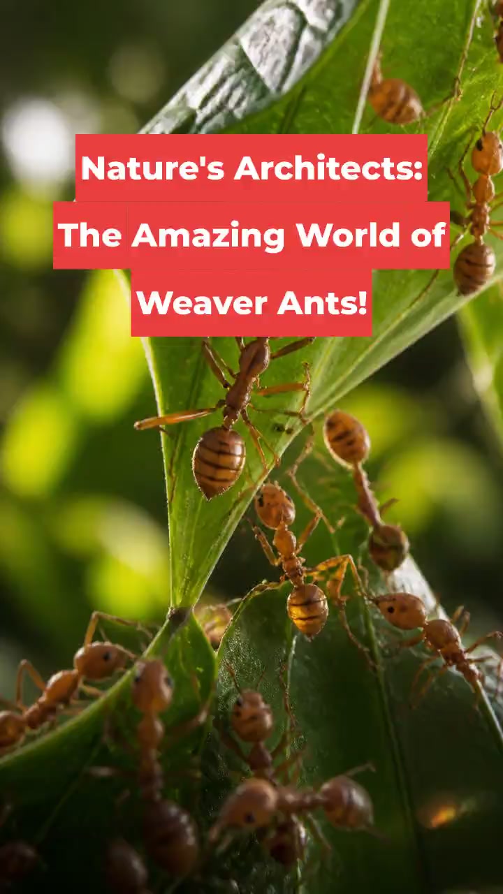 Nature's Architects: The Amazing World of Weaver Ants!