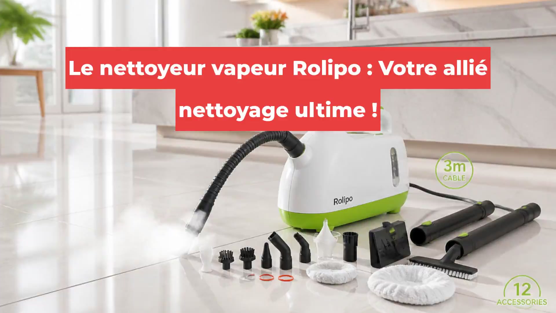 Le nettoyeur vapeur Rolipo : Votre allié nettoyage ultime !