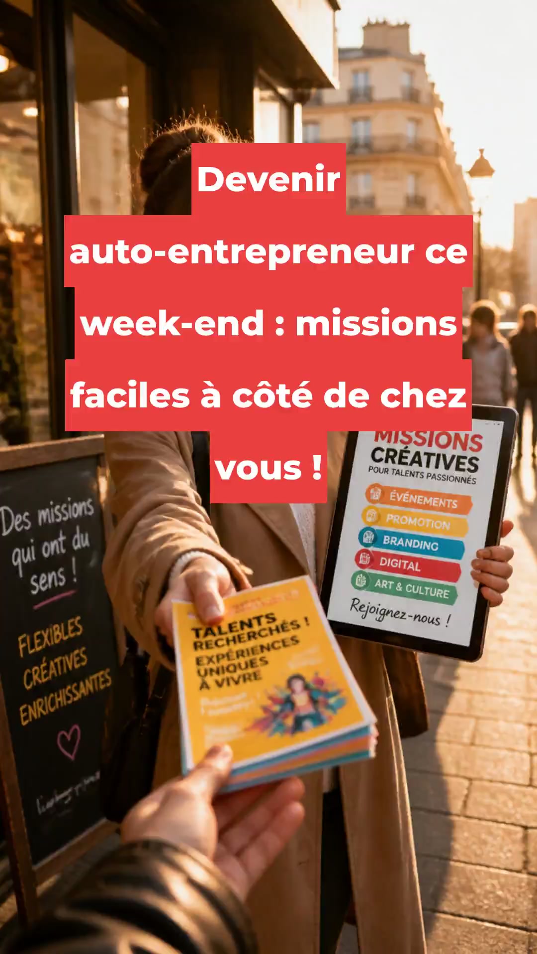 Devenir auto-entrepreneur ce week-end : missions faciles à côté de chez vous !