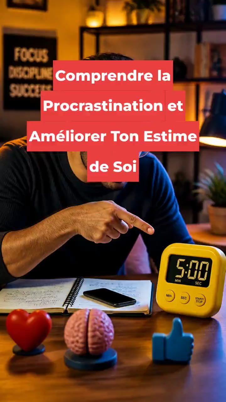 Comprendre la Procrastination et Améliorer Ton Estime de Soi