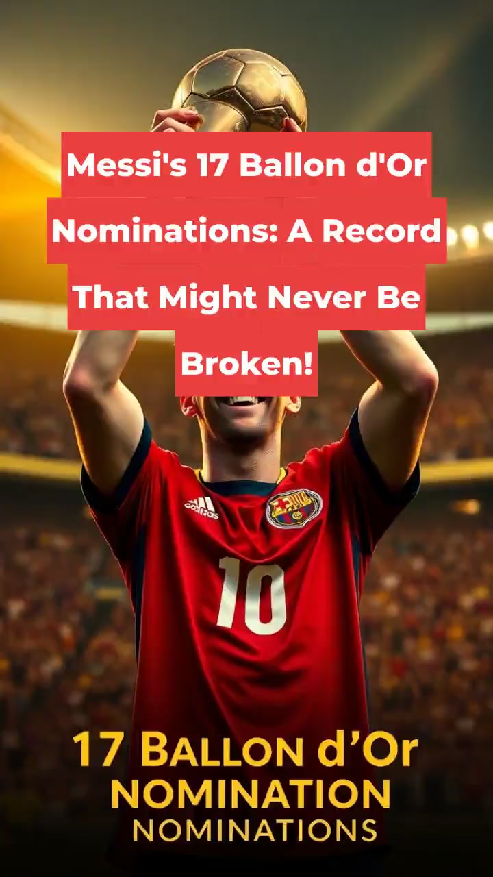 Messi's 17 Ballon d'Or Nominations: A Record That Might Never Be Broken!