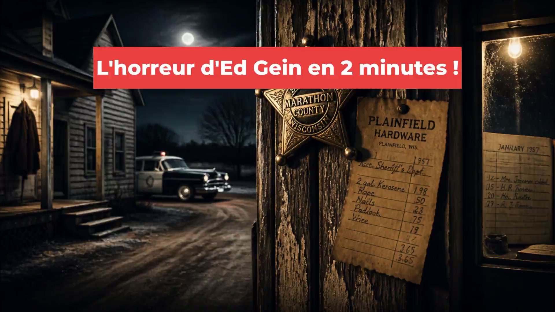 L'horreur d'Ed Gein en 2 minutes !