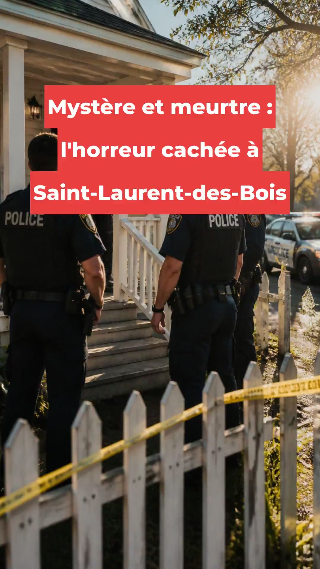 Mystère et meurtre : l'horreur cachée à Saint-Laurent-des-Bois