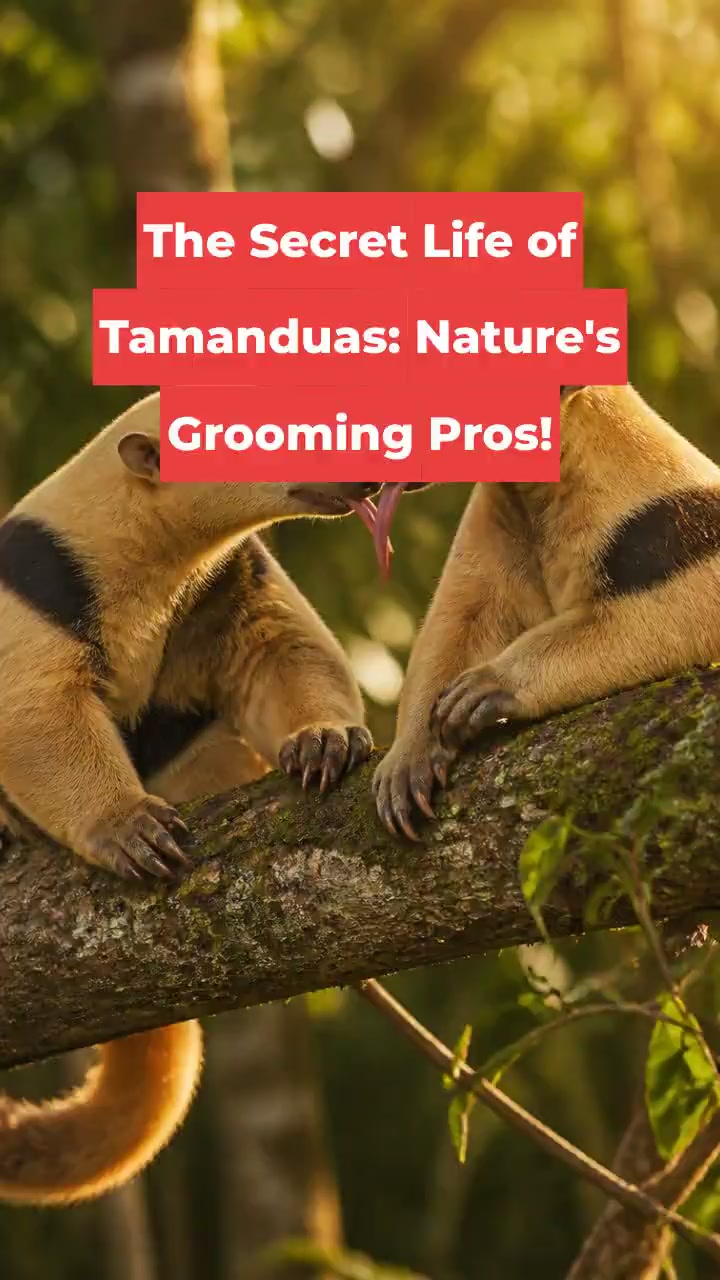 The Secret Life of Tamanduas: Nature's Grooming Pros!