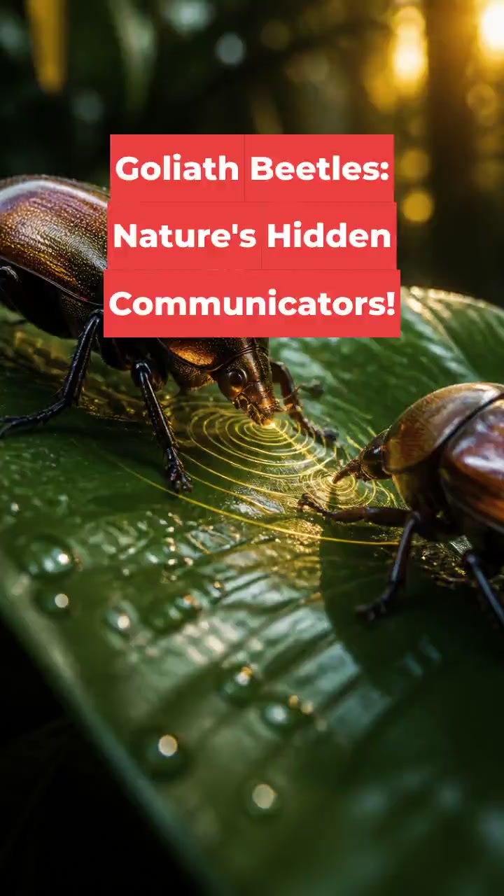 Goliath Beetles: Nature's Hidden Communicators!