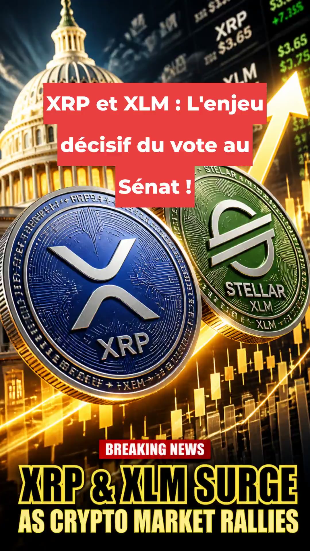 XRP et XLM : L'enjeu décisif du vote au Sénat !