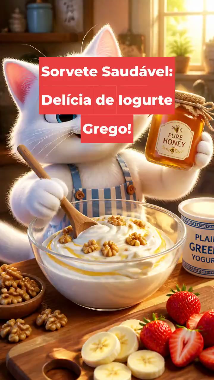 Sorvete Saudável: Delícia de Iogurte Grego!