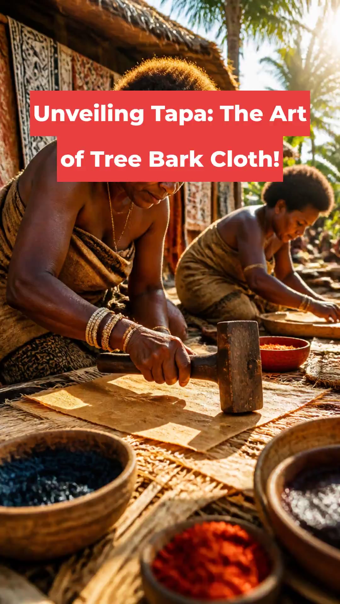 Unveiling Tapa: The Art of Tree Bark Cloth!