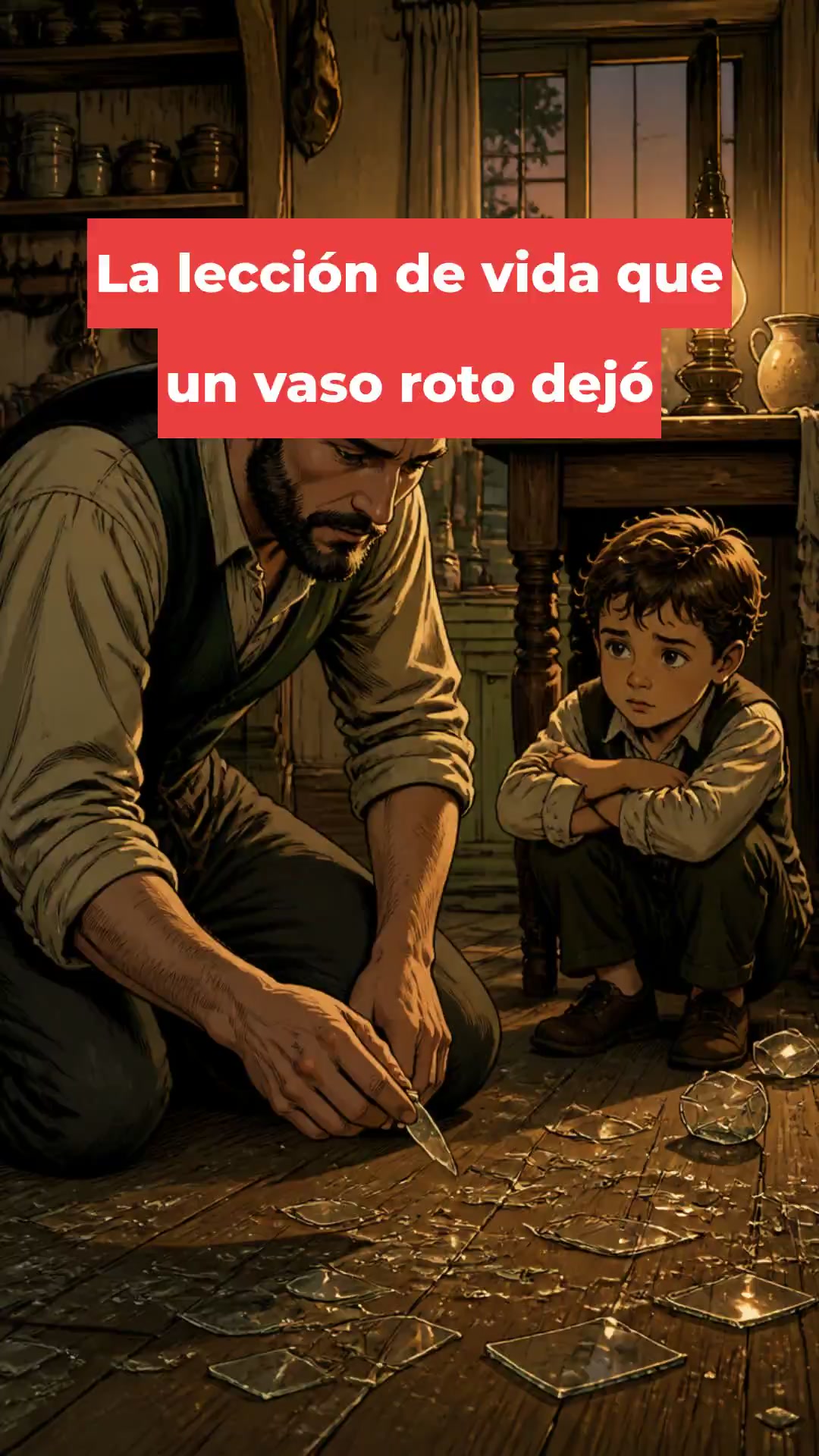 La lección de vida que un vaso roto dejó