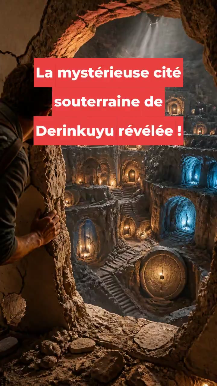 La mystérieuse cité souterraine de Derinkuyu révélée !