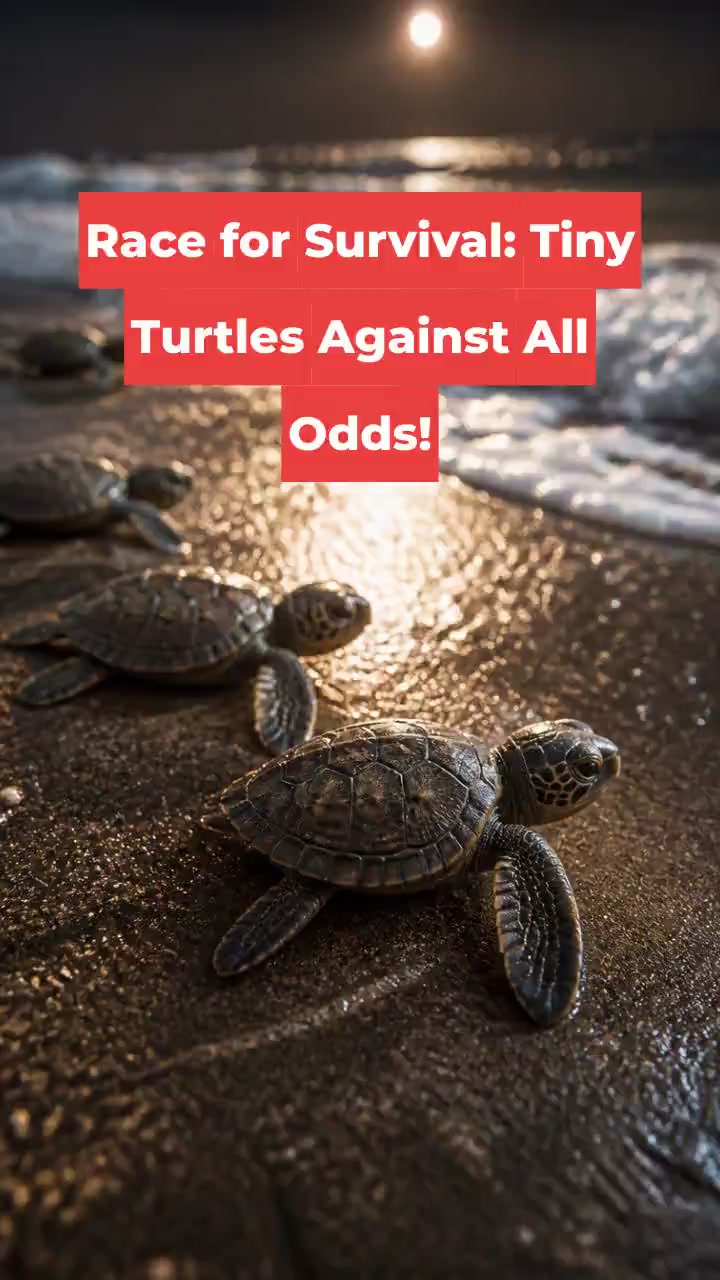 Race for Survival: Tiny Turtles Against All Odds!