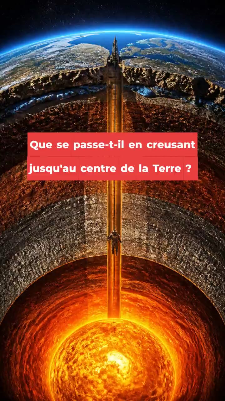Que se passe-t-il en creusant jusqu'au centre de la Terre ?